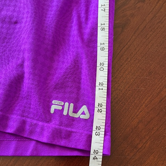 Fila Hoodie Sport Running Sweatshirt Athletic Sporty Purple Large - Picture 12 of 14
